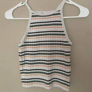 Divided Striped Tank Top